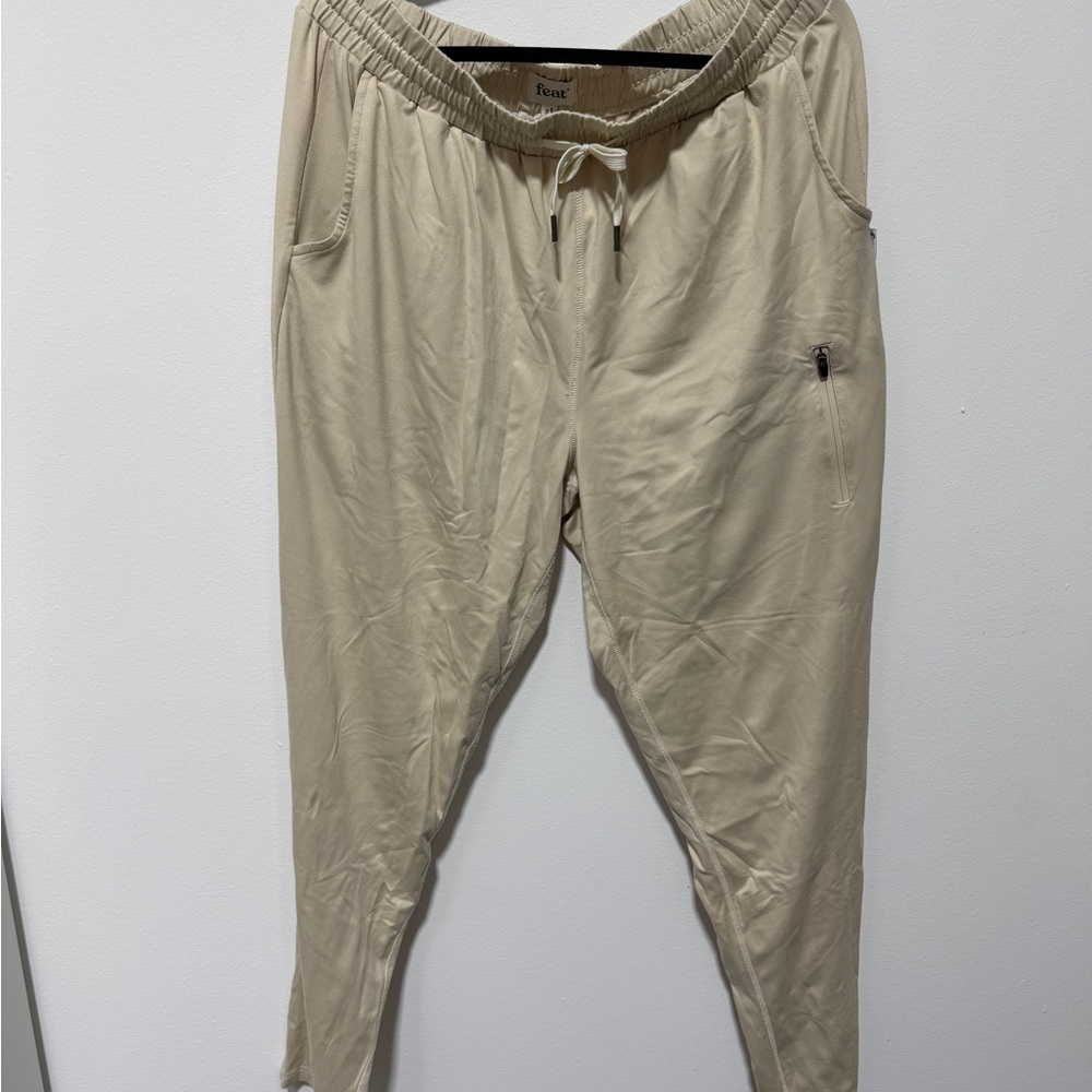 Men's Beige Jogger Pants